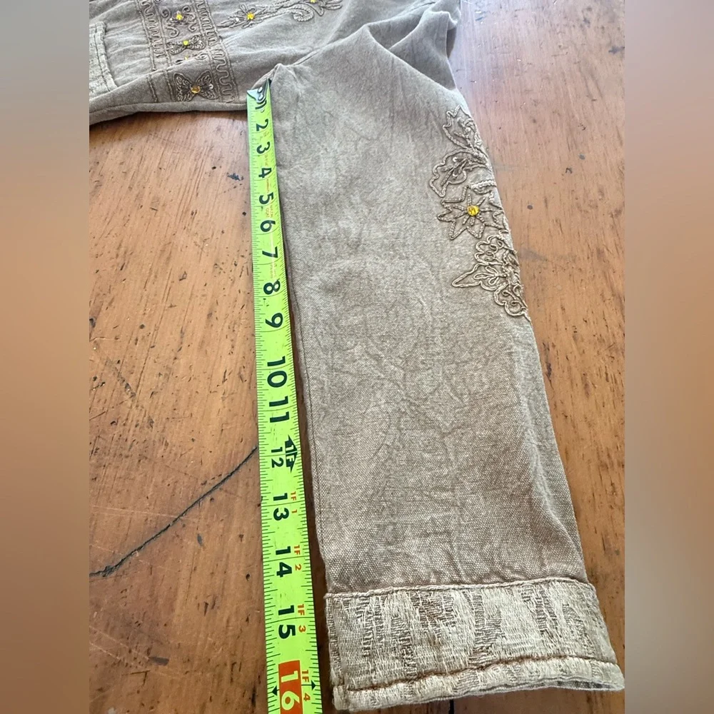 Flashback 100% Cotton Gold Embroidered Jacket